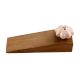 Baby Pink Crackle Ceramic Melon Wooden Door Stopper